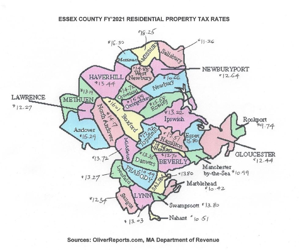 Essex Residential Map 2021 Oliver Reports Massachusetts   Essex Residential Map 2021 